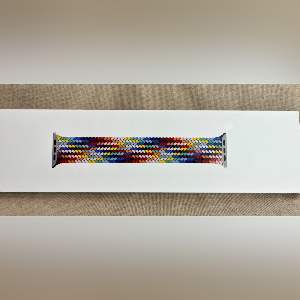 New Open Box - Apple Watch Pride Edition Braided Solo Loop Size 12 44MM